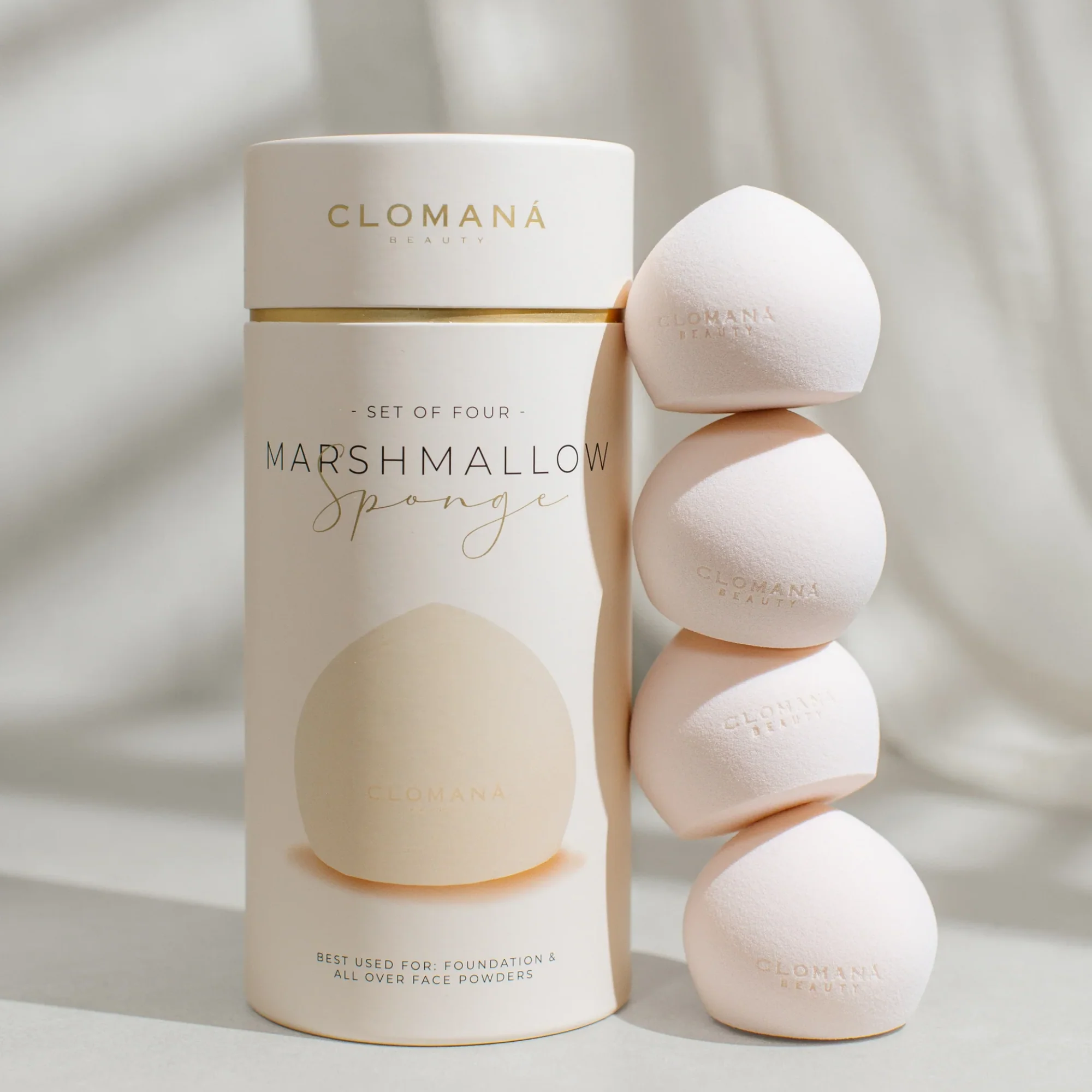 Clomana Beauty - Marshmallow Sponge Set of Four Shape 2 - Image 2