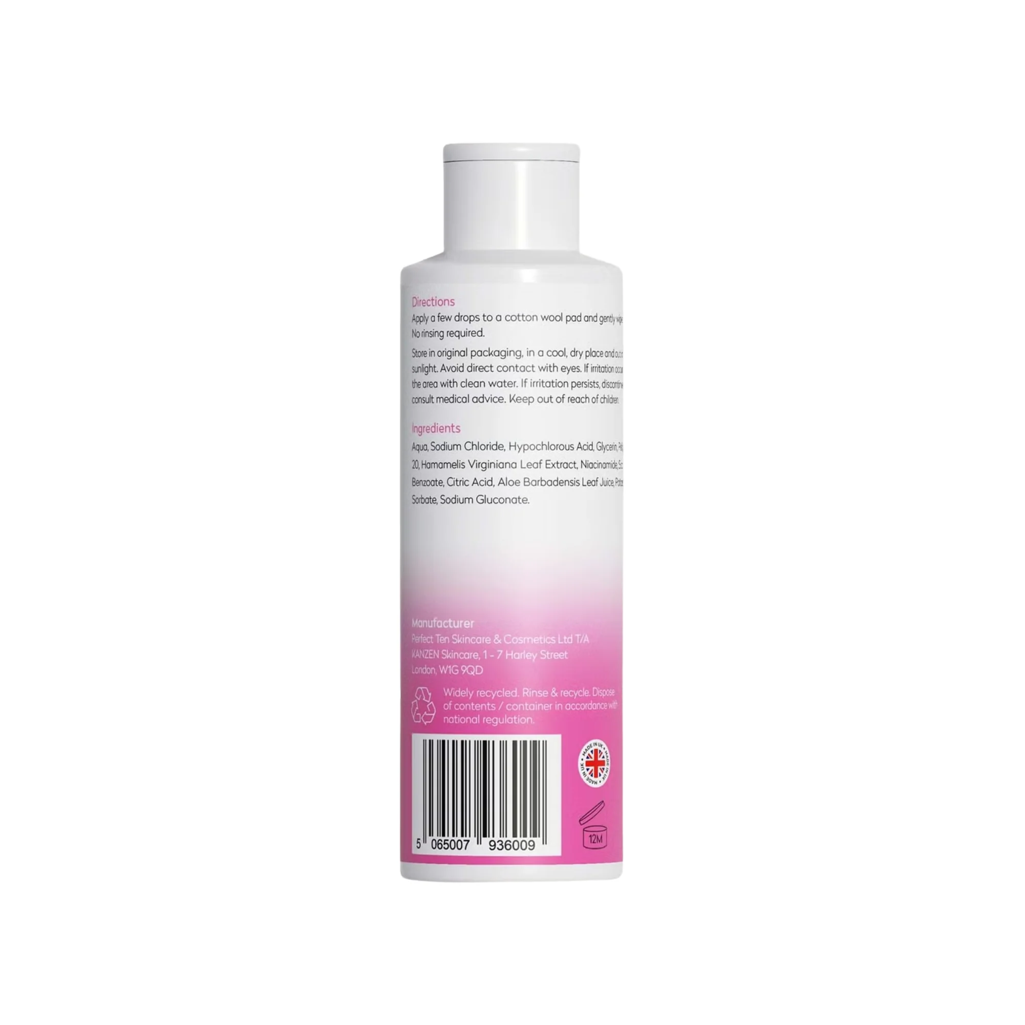 Kanzen - Gentle Toner with Hypochlorous Acid - Image 2