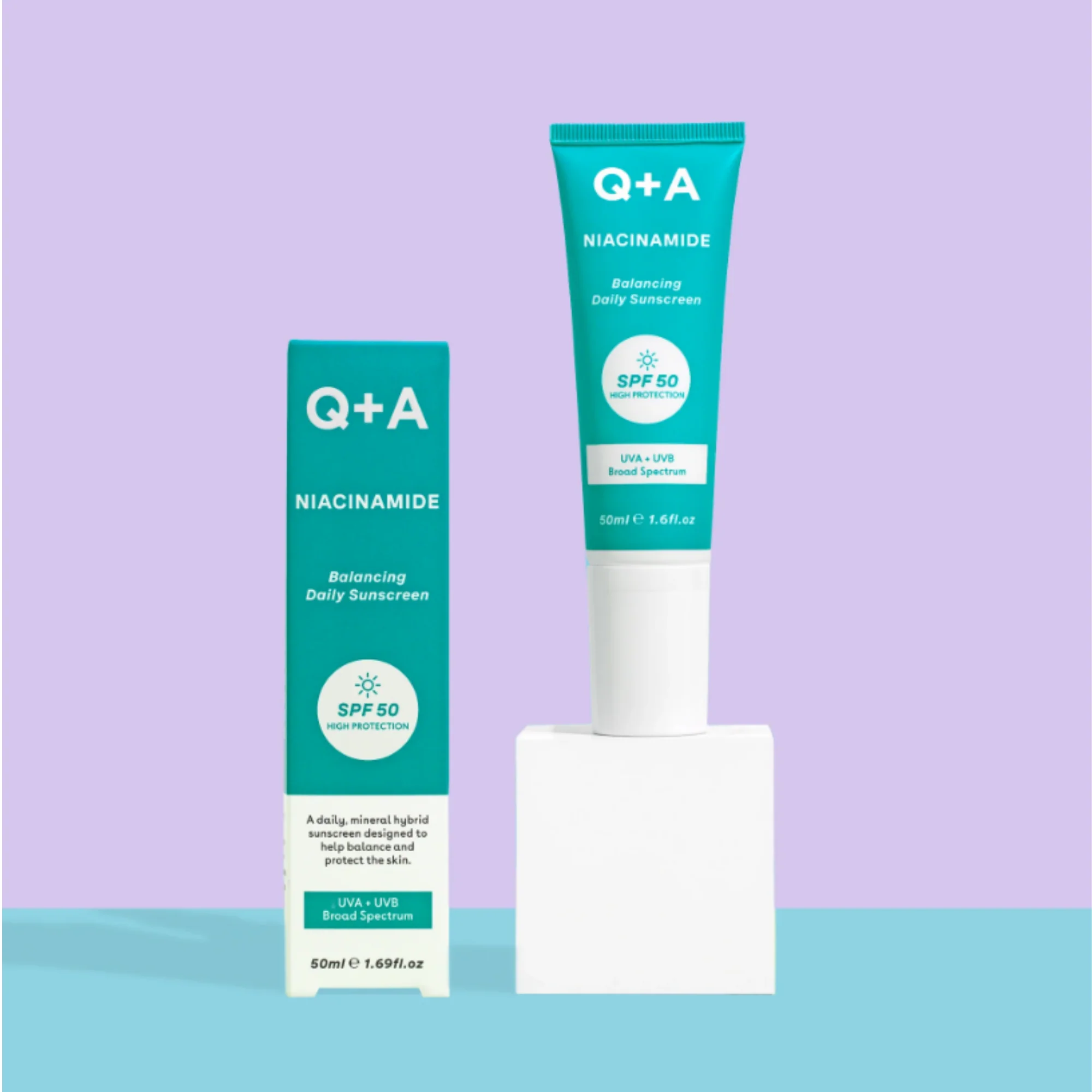 Q+A - Niacinamide SPF50 Balancing Facial Sunscreen - Image 4