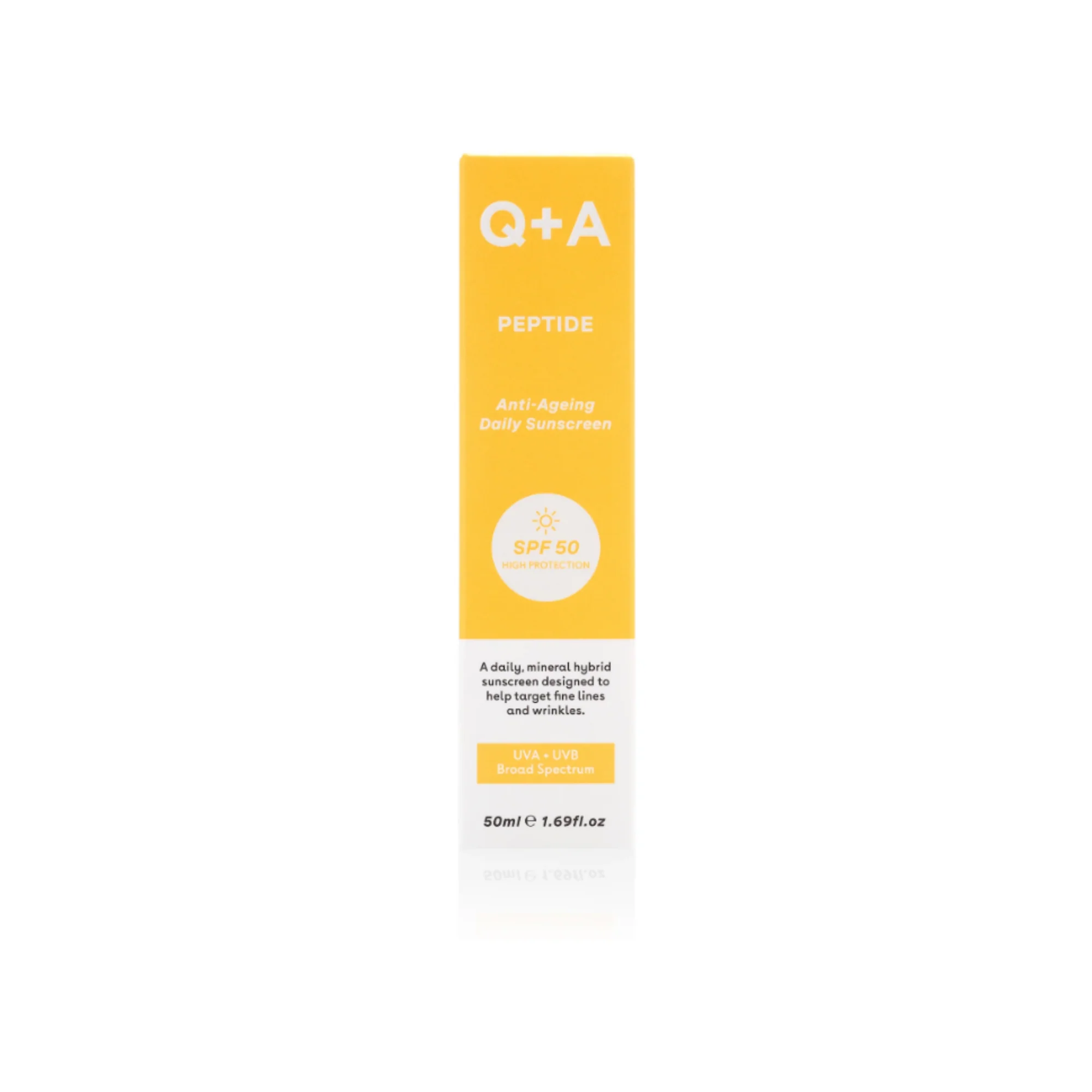 Q+A - Peptide SPF50 Anti- Ageing Facial Sunscreen - Image 2
