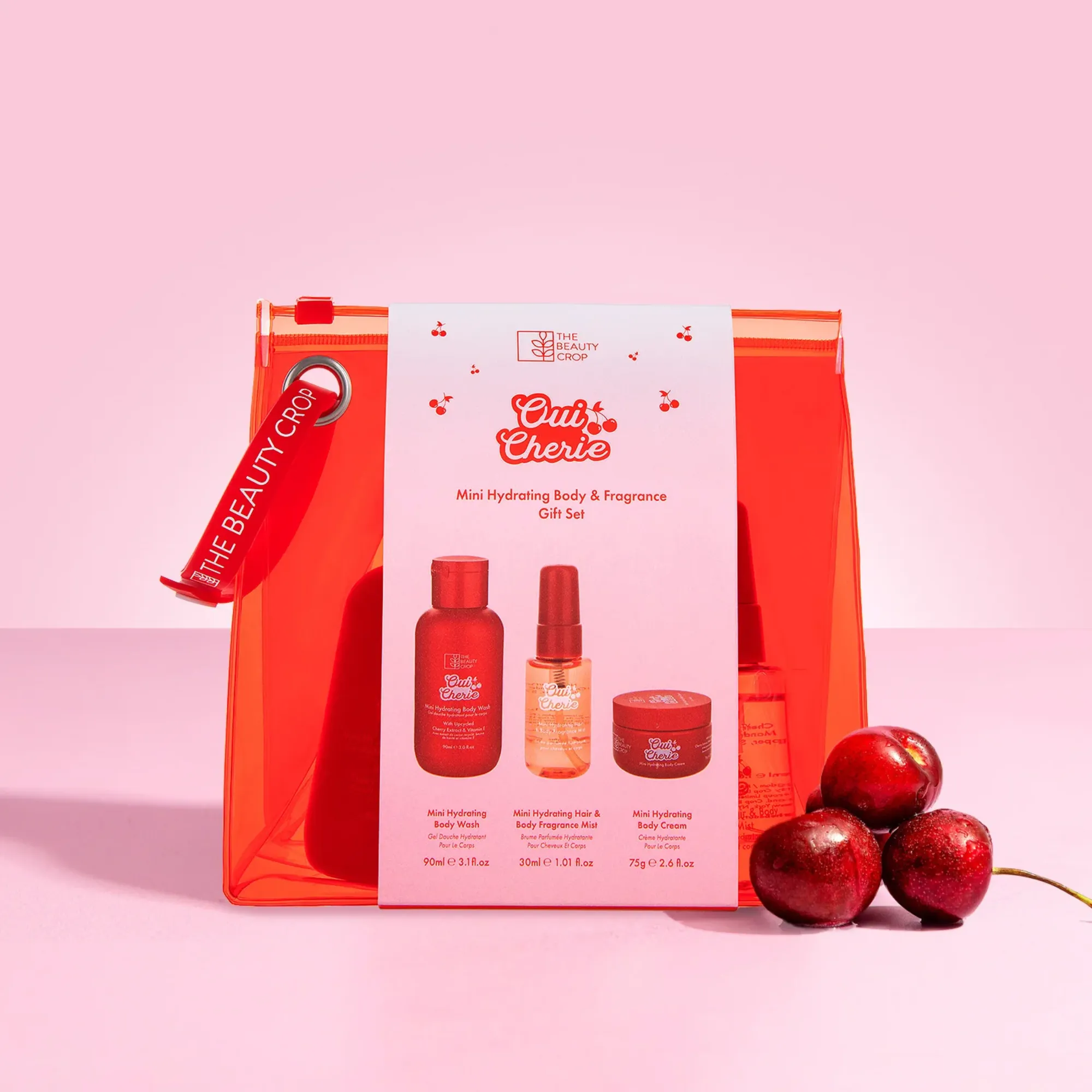 The Beauty Crop - Mini Oui Cherrie Hydrating Body & Fragrance Gift Set - Image 2