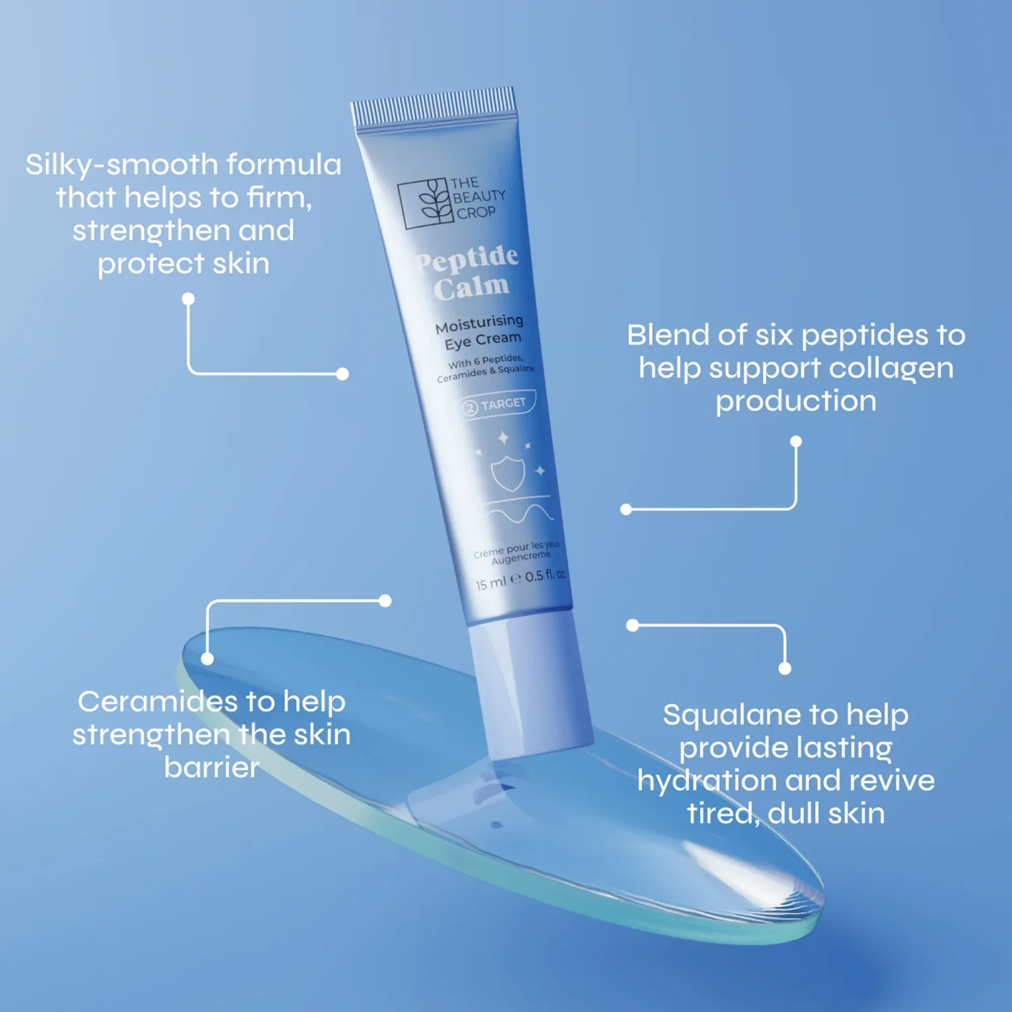 The Beauty Crop - Peptide Calm Moisturising Eye Cream - Image 2